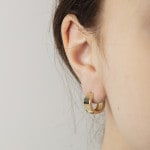 Créoles or jaune 750/18 ct Ø 15mm - 1164.04138/1500