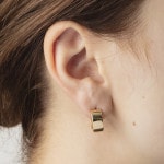 Créoles or jaune 750/18 ct Ø 15mm - 1164.04138/1500