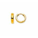 Hoop Earrings 750/18 K Yellow Gold Ø 15mm