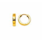 Hoop Earrings 750/18 K Yellow Gold Ø 16.7mm