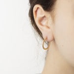 Créoles or jaune 750/18 ct Ø 20mm - 1164.04001/2000