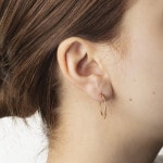 Créoles or jaune 750/18 ct Ø 20mm - 1164.04001/2000