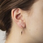 Hoop Earrings 750/18 K Yellow Gold Ø 24mm - 1164.04528/2400