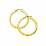 Créoles or jaune 750/18 ct Ø 30mm