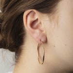 Créoles or jaune 750/18 ct Ø 39mm - 1164.04528/3900