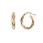 Kreolen 750/18 K Gelbgold oval 16 x 21mm