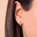 Créoles or jaune 750/18 ct piqué 2mm Ø 8mm - 2624.2