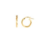 Kreolen 750/18 K Gelbgold verdreht 2mm Ø 8mm