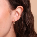 Kreolen 750/18 K Roségold mit Kordeloptik - OR-73818-RG