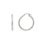 Kreolen 750/18 K Weissgold Fantasie 2.5mm Ø 30mm