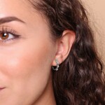 Kreolen 750/18 K Weissgold mit Diamanten 0.73 ct H/si - OR-013731-WG