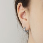 Kreolen 750/18 K Weissgold Ø 12mm - 1264.04122/1200