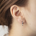 Créoles or gris 750/18 ct Ø 13mm - 1264.03752/1300