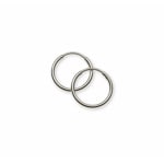 Créoles or gris 750/18 ct Ø 13mm