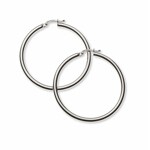 Créoles or gris 750/18 ct Ø 35mm