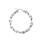 Kreolen 925 Silber rhodiniert 3.5mm Ø 37mm - OR925002