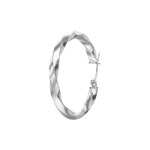 Kreolen 925 Silber rhodiniert 3.5mm Ø 37mm - OR925002