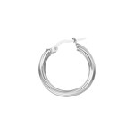Hoop Earrings 925 Silver rhodium-plated 3mm Ø 23mm - OR925011