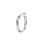 Hoop Earrings 925 Silver rhodium-plated 3mm Ø 23mm - OR925011