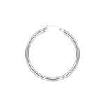 Créoles Argent 925 rhodié 4mm Ø 37mm - OR925006