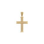 Pendentif croix or jaune 750/18 ct 31 x 22mm