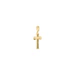 Kreuzanhänger 750/18 K Gelbgold halbmassiv - 650941