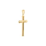 Kreuzanhänger 750/18 K Gelbgold halbmassiv - 650951