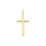 Kreuzanhänger 750/18 K Gelbgold halbmassiv - 650951