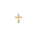 Cross Pendant 750/18 K Yellow Gold with Diamonds 0.15 ct H/si