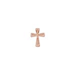 Cross Pendant 750/18 K Rose Gold with Diamonds 0.15 ct H/si - AN-47189-RG