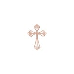 Cross Pendant 750/18 K Rose Gold with Diamonds 0.36 ct H/si - AN-44570-RG