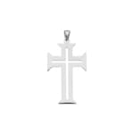Cross Pendant 925 Silver rhodium-plated 25 x 42mm - AH925004