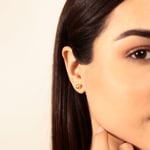 Kugelohrstecker 750/18 K Gelbgold Ø 6mm - 802061.6GG