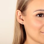 Kugelohrstecker 750/18 K Weissgold Ø 4mm - 802041.6WG