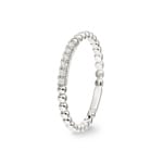 Bague or gris 750/18 ct avec diamants 0.05ct H/si