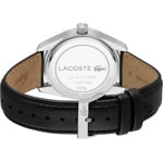 Lacoste Boston En Cuir Noir / Argenté & Vert 39mm - 2011423