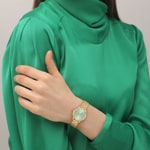 Lacoste Crocodelle Goldig / Grün - 2001502