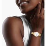 Lacoste Crocodelle Goldig / Weiss - 2001500