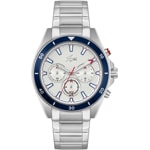 Lacoste Mainsail Chronograph Silbrig / Blau