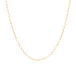 Collier gourmette long or jaune 750/18 ct 2.5mm - 506.25