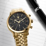 Maserati Epoca Chronograph Stainless Steel Gold / Black - R8873618023