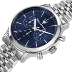 Maserati Epoca Chronograph Edelstahl Silbrig / Blau - R8873618024