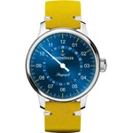 MeisterSinger Perigraph Mittelblau / Gelb Limited Edition - S-AM1018