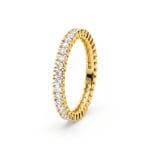 Mémoire Ring 375/9 K Gelbgold mit Lab Grown Diamanten