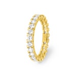 Eternity Ring 375/9 K Yellow Gold with Lab Grown Diamonds