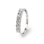 Mémoire Ring 375/9 K Weissgold mit Lab Grown Diamanten 0.50 ct