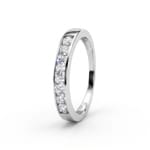 Mémoire Ring 375/9 K Weissgold mit Lab Grown Diamanten 0.50 ct