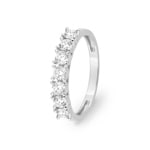 Mémoire Ring 375/9 K Weissgold mit Lab Grown Diamanten 0.70 ct