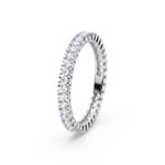 Mémoire Ring 375/9 K Weissgold mit Lab Grown Diamanten - 9KLGDV50W