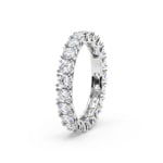 Mémoire Ring 375/9 K Weissgold mit Lab Grown Diamanten